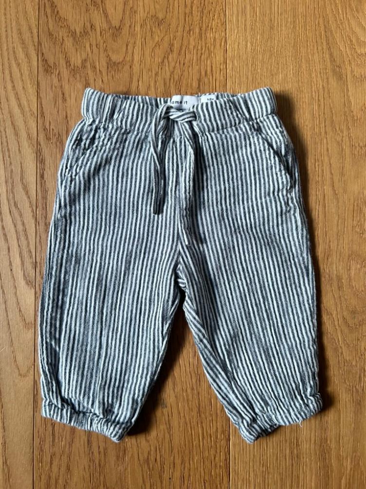 Pre-Loved Hose von Name It | Dark Saphire gestreift | Grösse: 56 - 1