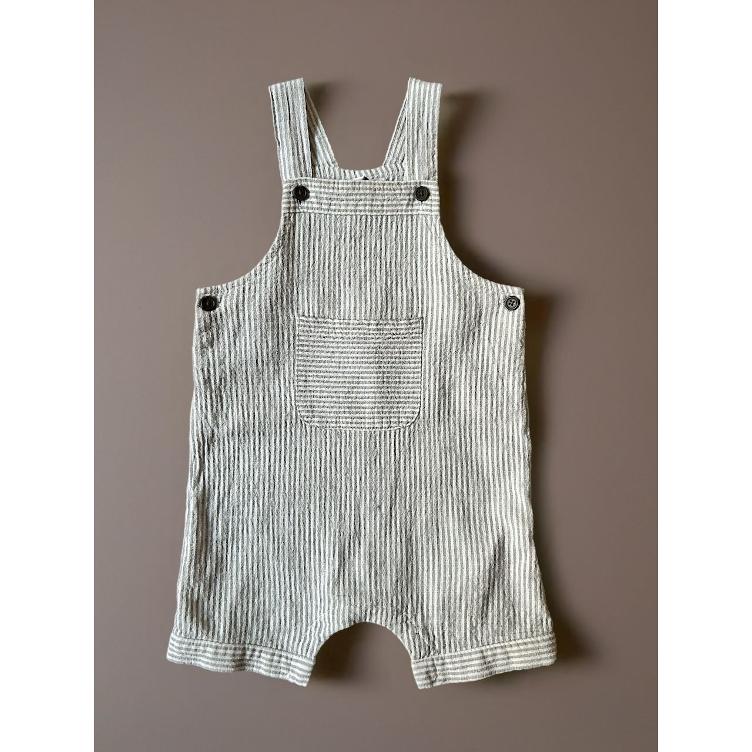 Pre-Loved Latzhose von Name It | Blau gestreift | Grösse: 86