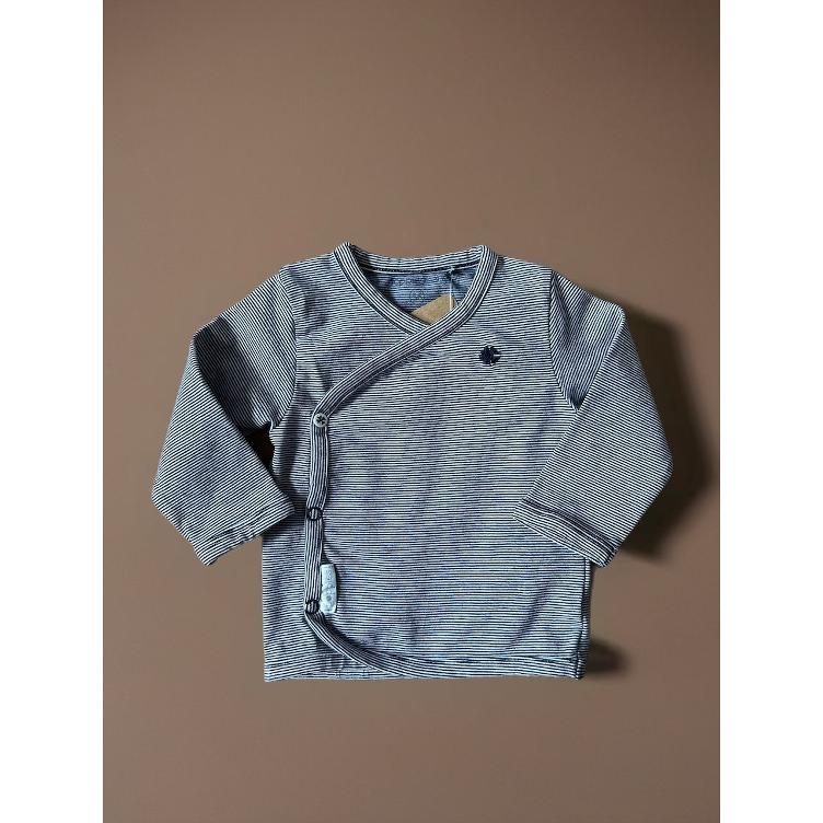 Pre-Loved Wickelshirt von Name It | Navy-Weiss gestreift | Grösse: 56