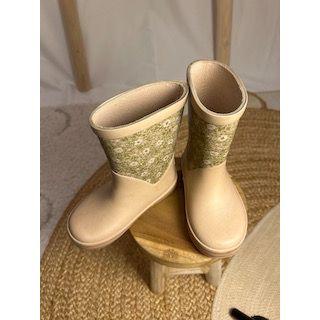 Pre-Loved Wheat Gummistiefel „Rose Flowers“ | Grösse 22