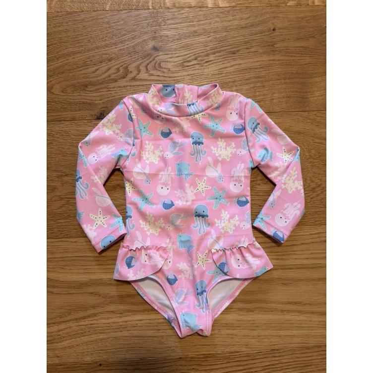 Pre-Loved Badekleid von Manor | Pink mit Print | Grösse: 74