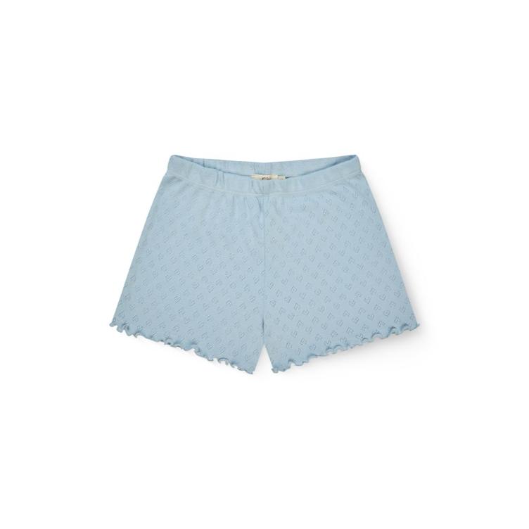 Copenhagen Colors Pointelle Heart Shorts – DUSTY BLUE– DUSTY BLUE