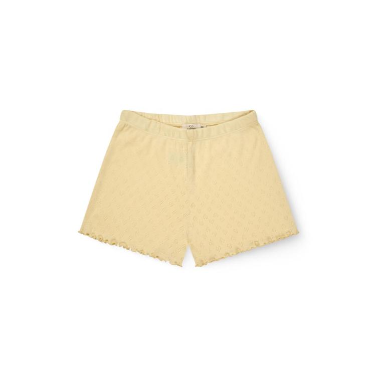 Copenhagen Colors Pointelle Heart Shorts – PALE YELLOW
