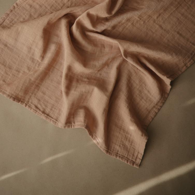 Mushie Muslin Cloth 3-pack - Blush - 2