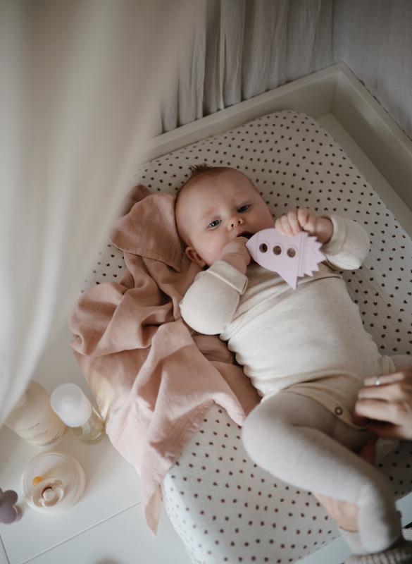 Mushie Muslin Cloth 3-pack - Blush - 0