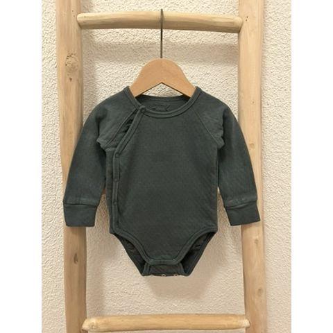 Pre-Loved Wickelbody von Hust & Claire | Grün | Grösse: 62/68