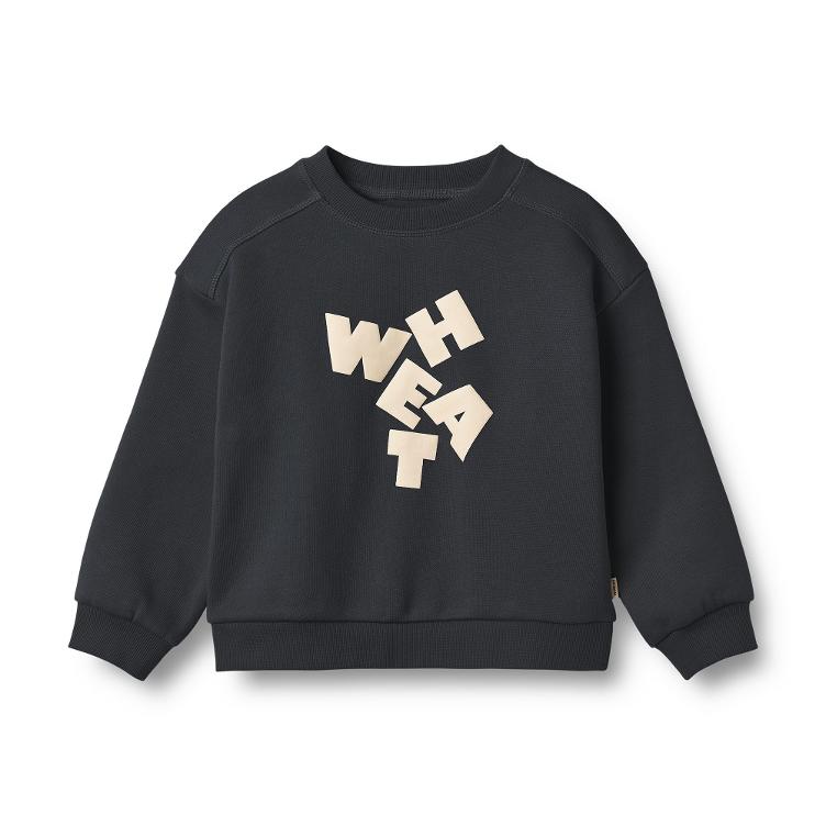Sweatshirt aus Bio-Baumwolle mit Logo von WHEAT