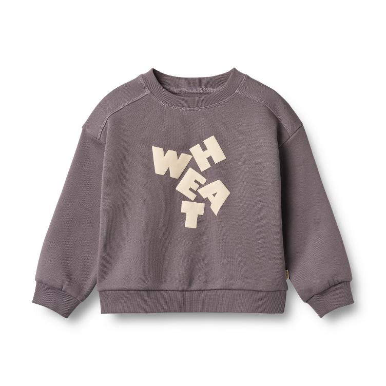 Sweatshirt aus Bio-Baumwolle mit Logo von WHEAT