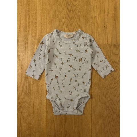 Pre-Loved Body von Wheat | Hellblau/Grau mit Print | Grösse: 56