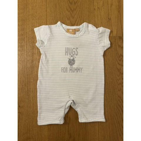 Pre-Loved Einteiler von Manor | Weiss gestreift | Grösse: 56