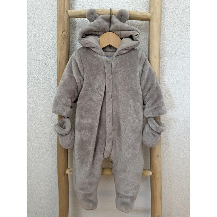 Pre Loved Gefütterter Babyoverall von Absorba I Hellgrau I Gr. 71