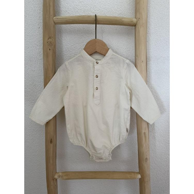 Pre Loved Hemd-Body von Wheat I Cream I Gr. 74