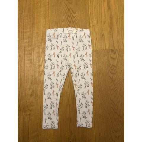 Pre-Loved Leggings von Lil’ Atelier | Weiss mit Print | Grösse: 86