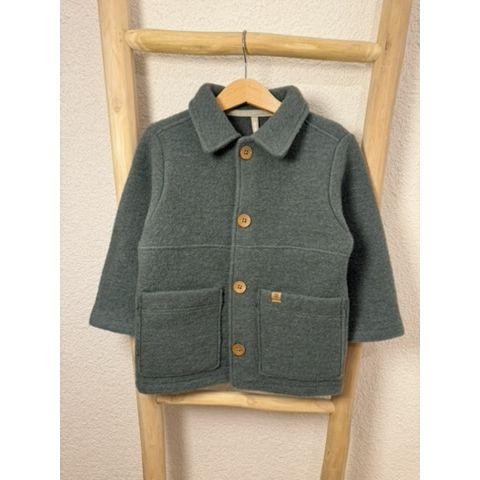 Pre-Loved (Neu mit Etikette) Wollfleece Jacke von Pure Pure | Salbei | Grösse: 98/104