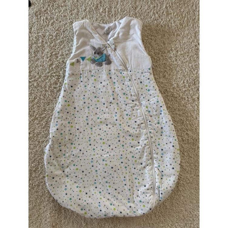 Pre Loved Schlafsack von Sterntaler I Weiss mit Sternen I Gr. 74