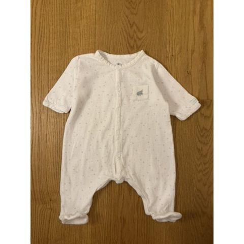 Pre-Loved Strampler von Petit Bateau | Weiss | Grösse: 56