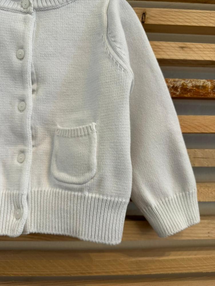 Pre Loved Strickjacke von Jacadi Paris I Weiss I Gr. 74/80