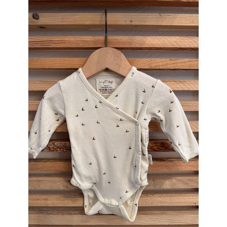 Pre‑Loved Langarmbody aus Bio-Baumwolle von Konges Sløjd | Grösse: Preemie (ca. 41 cm)