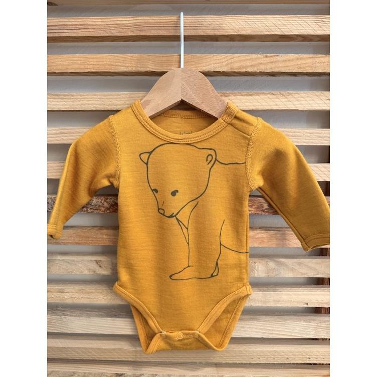 Pre‑Loved Langarmbody aus Wolle von Hust & Claire | Grösse: 50