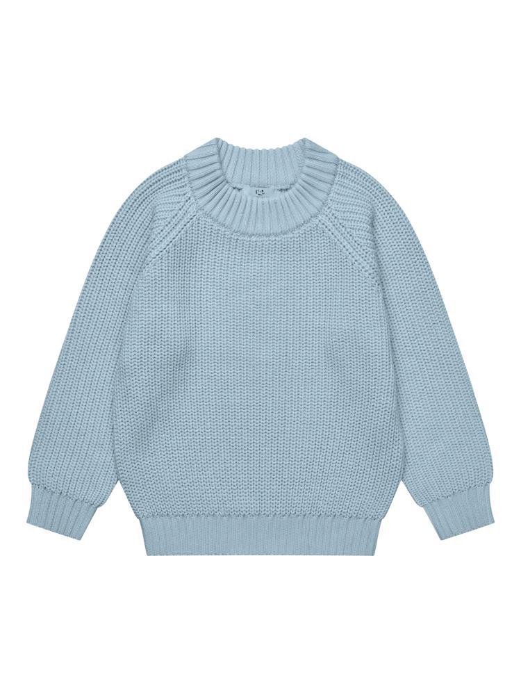 Copenhagen Colors Strickpullover Rib – Dusty Blue - 1
