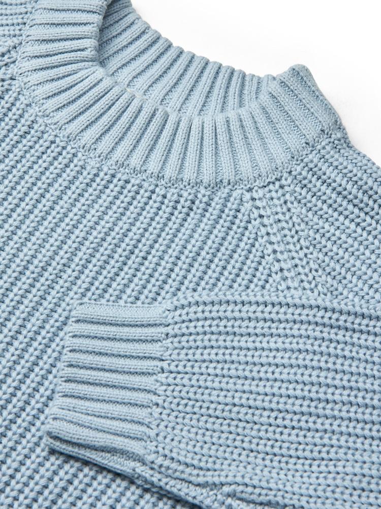 Copenhagen Colors Strickpullover Rib – Dusty Blue - 2