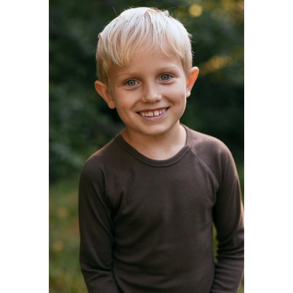 MarMar Copenhagen Base Tee LS – Langarmshirt Deep Choco, atmungsaktives Baselayer