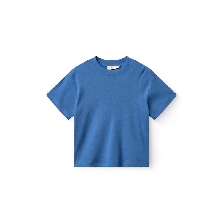 Copenhagen Colors Modal Rib T-Shirt mit Dropped Shoulder – SHARP BLUE