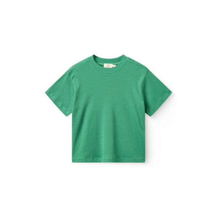 Copenhagen Colors Modal Rib T-Shirt mit Dropped Shoulder – SHARP GREEN