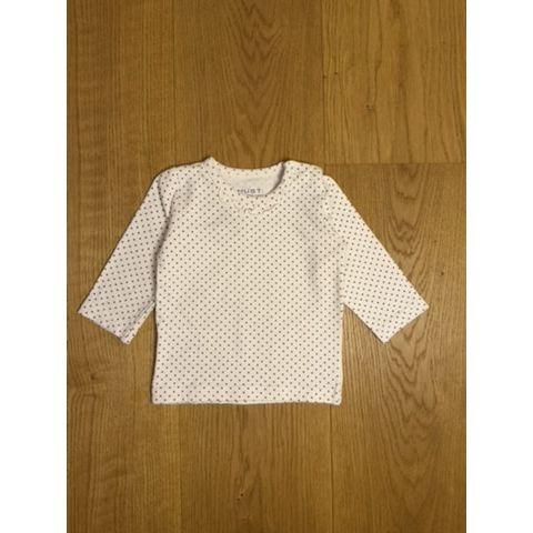Pre-Loved Oberteil von Hust & Claire | Weiss mit Punkten | Grösse: 62