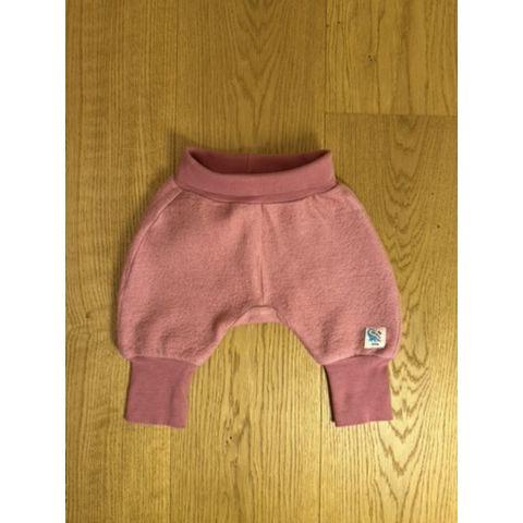 Pre-Loved Wollfleece Hose von Hessnatur | Rosa | Grösse: 62/68