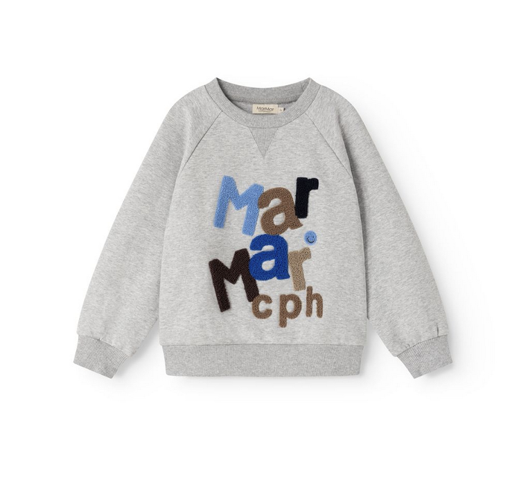 MarMar Copenhagen Sweatshirt Theos – Cloud Grey Logo
