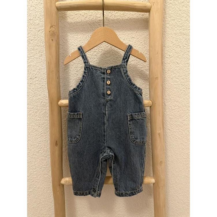 Pre-Loved Play Up Jeans-Overall | Hellblau Denim | Grösse: 6M