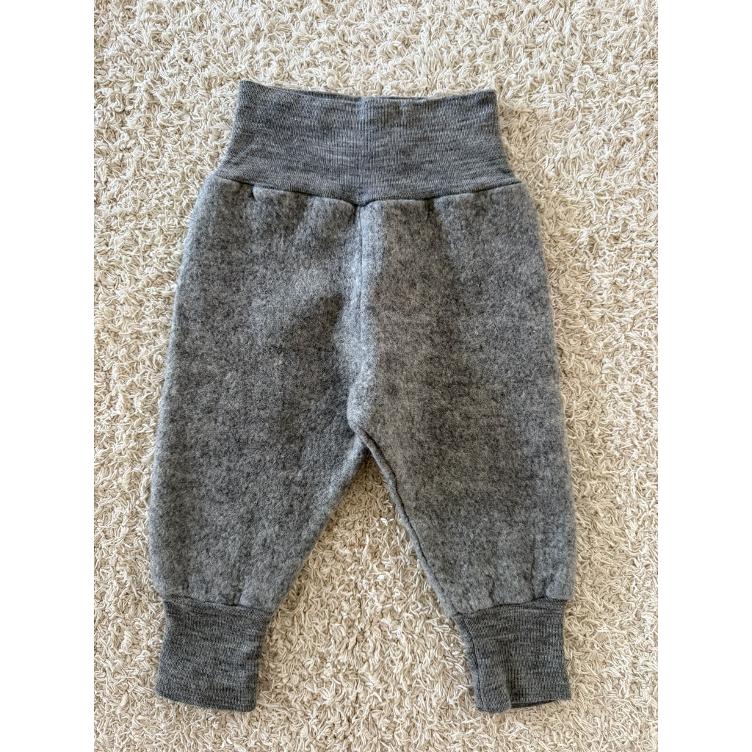 Pre Loved Merinofleece-Ballonhose von ENGEL I Graumelange I Gr. 62/68