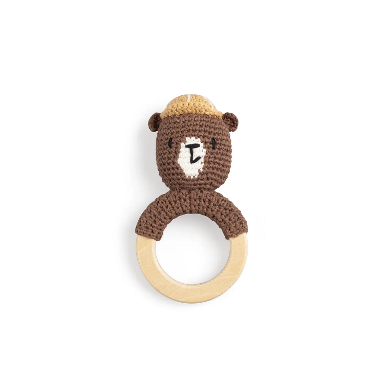 Sebra Häkel-Rassel mit Holzring