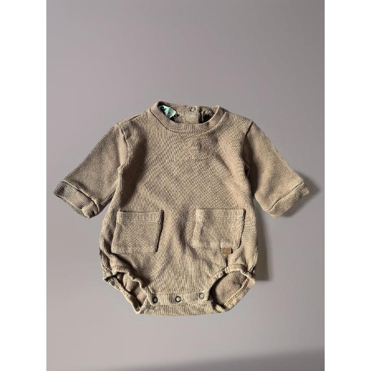 Pre-Loved Ballon-Einteiler von Guapoo | Rostbraun | Grösse: 62