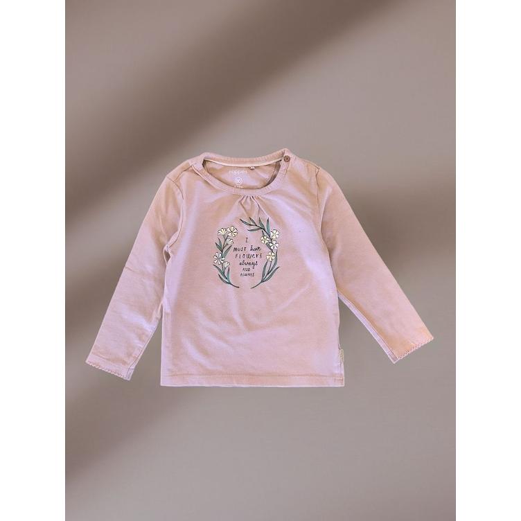 Pre-Loved Langarmshirt von Noppies | Zartrosa | Grösse: 80