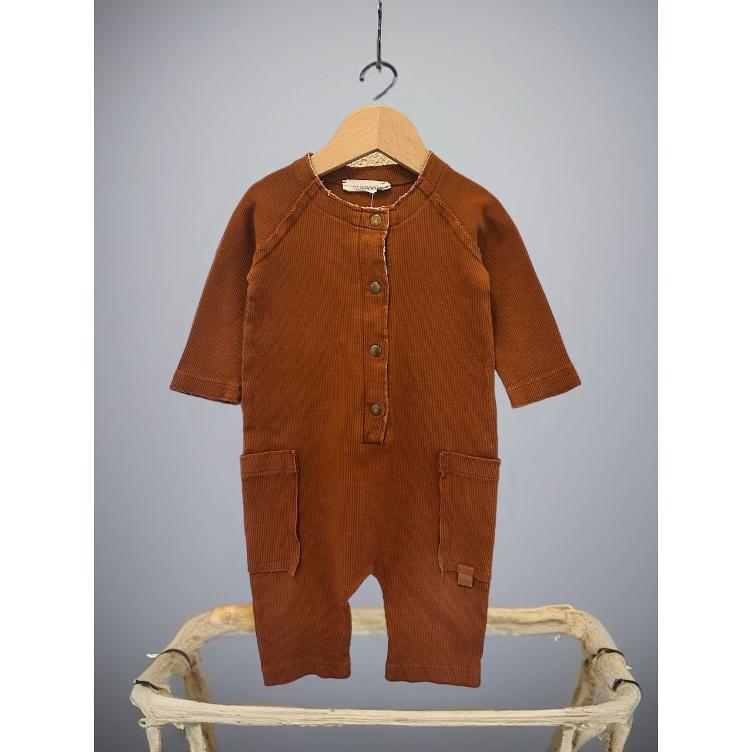 Pre-Loved Strampler von Guapoo | Rostrot | Grösse: 80