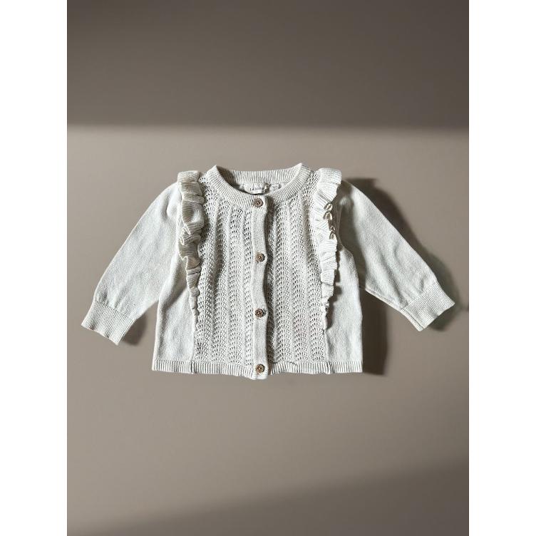 Pre-Loved Strickjacke von Lil’ Atelier | Offwhite | Grösse: 68