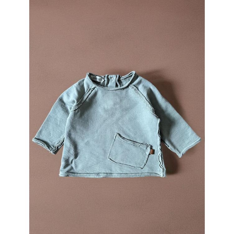 Pre-Loved Sweatshirt von Guapoo | Soft Green | Grösse: 3–6 Monate