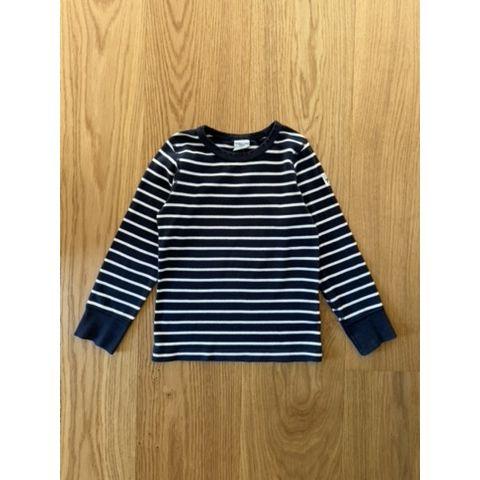 Pre-Loved T-Shirt von Polarn O. Pyret I Blau gestreift I Grösse 104