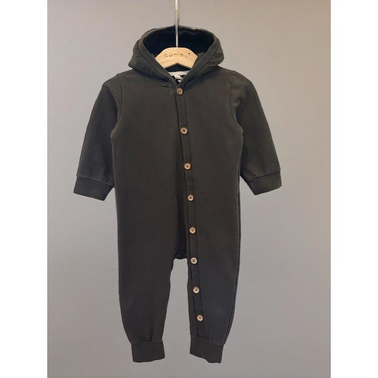 Pre-Loved Overall von Sleepy Fox | Anthrazitgrau | Grösse: 80/86