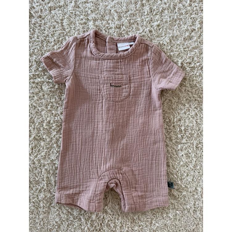 Pre Loved Musselin-Einteiler von Bornino I Rosa I Gr. 50/56