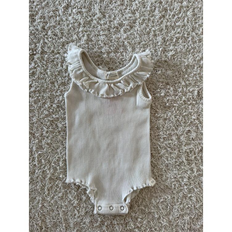 Pre Loved Trägerbody von Minimalisma I Weiss I Gr. 1–6M