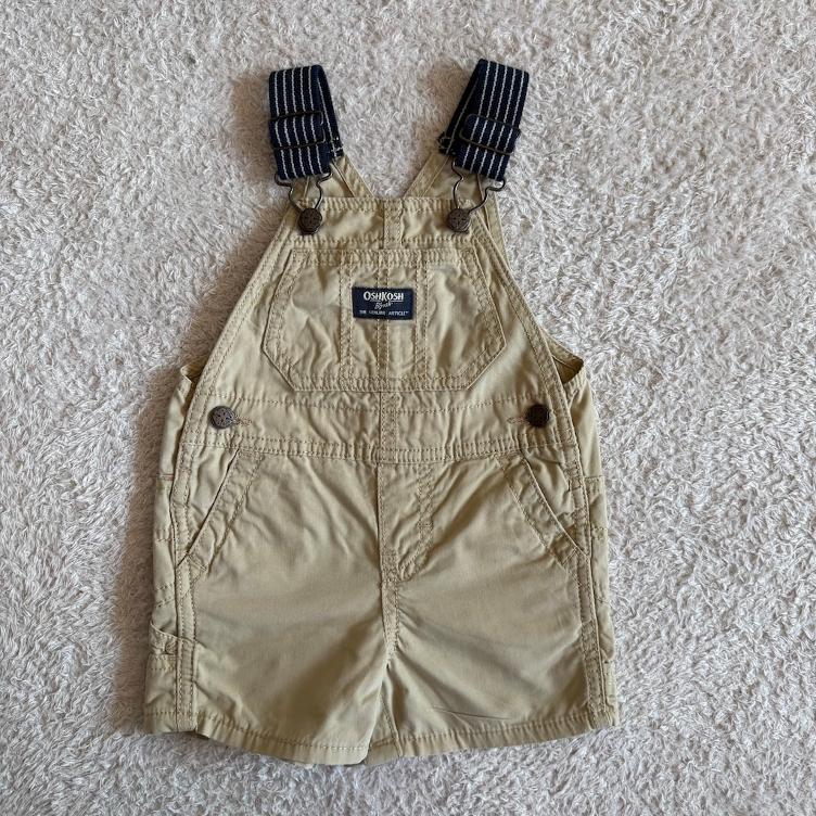 Pre Loved Latzhose von OshKosh B`gosh I Beige I Gr. 74 (6–9M)