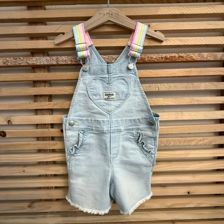 Pre Loved Latzhose von OshKosh B`gosh I Hellblau Denim I Gr. 98