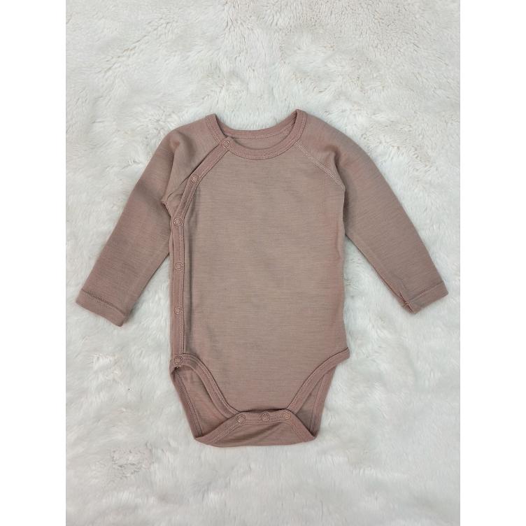 Pre‑Loved Langarmbody aus Wolle von Hust & Claire | Grösse: 68