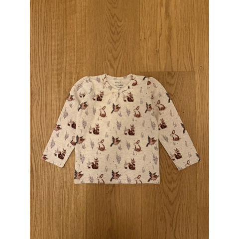 Pre-Loved T-Shirt von Hust & Claire | Beige mit Print | Grösse: 86