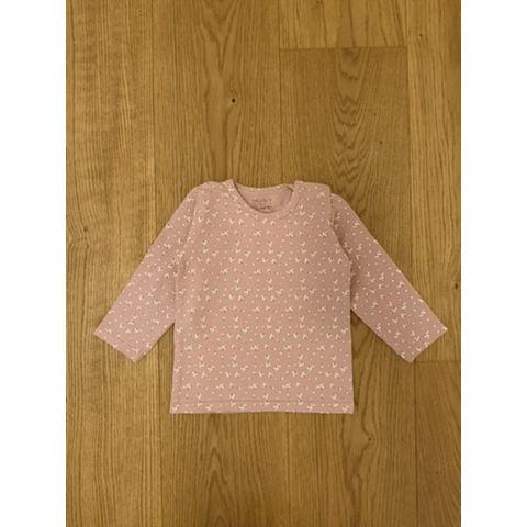 Pre-Loved T-Shirt von Hust & Claire | Pink mit Blumenprint | Grösse: 74