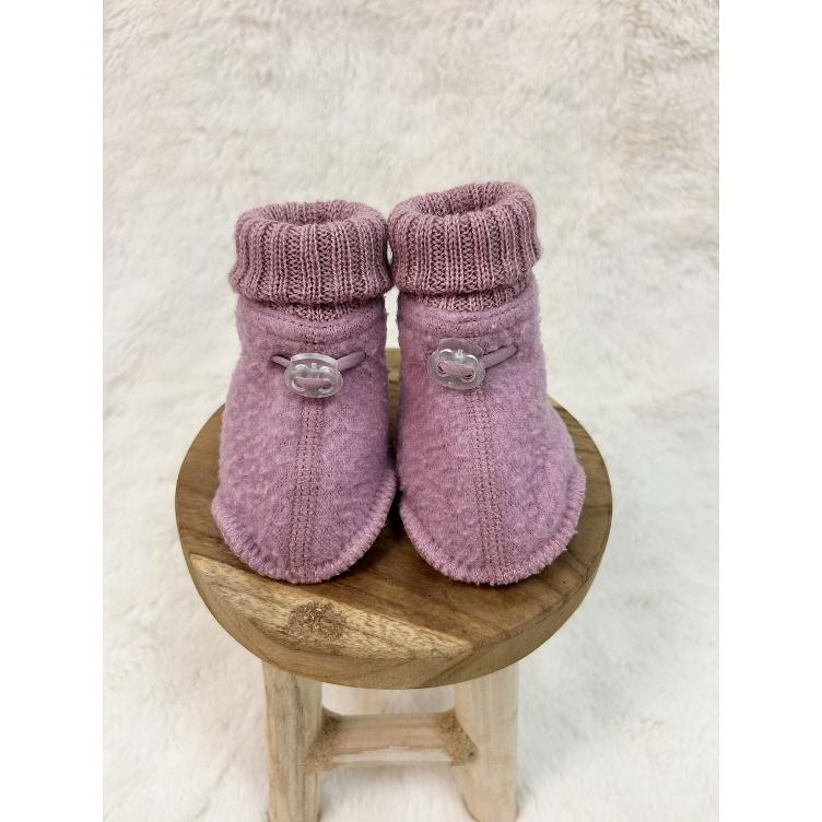 Pre‑Loved Woll-Booties von Joha | Farbe: Pink | Grösse: 56/62
