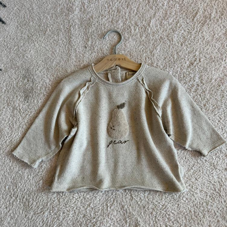 Pre Loved Sweatshirt von Guapoo I Beige Melange I Gr. 6–9M